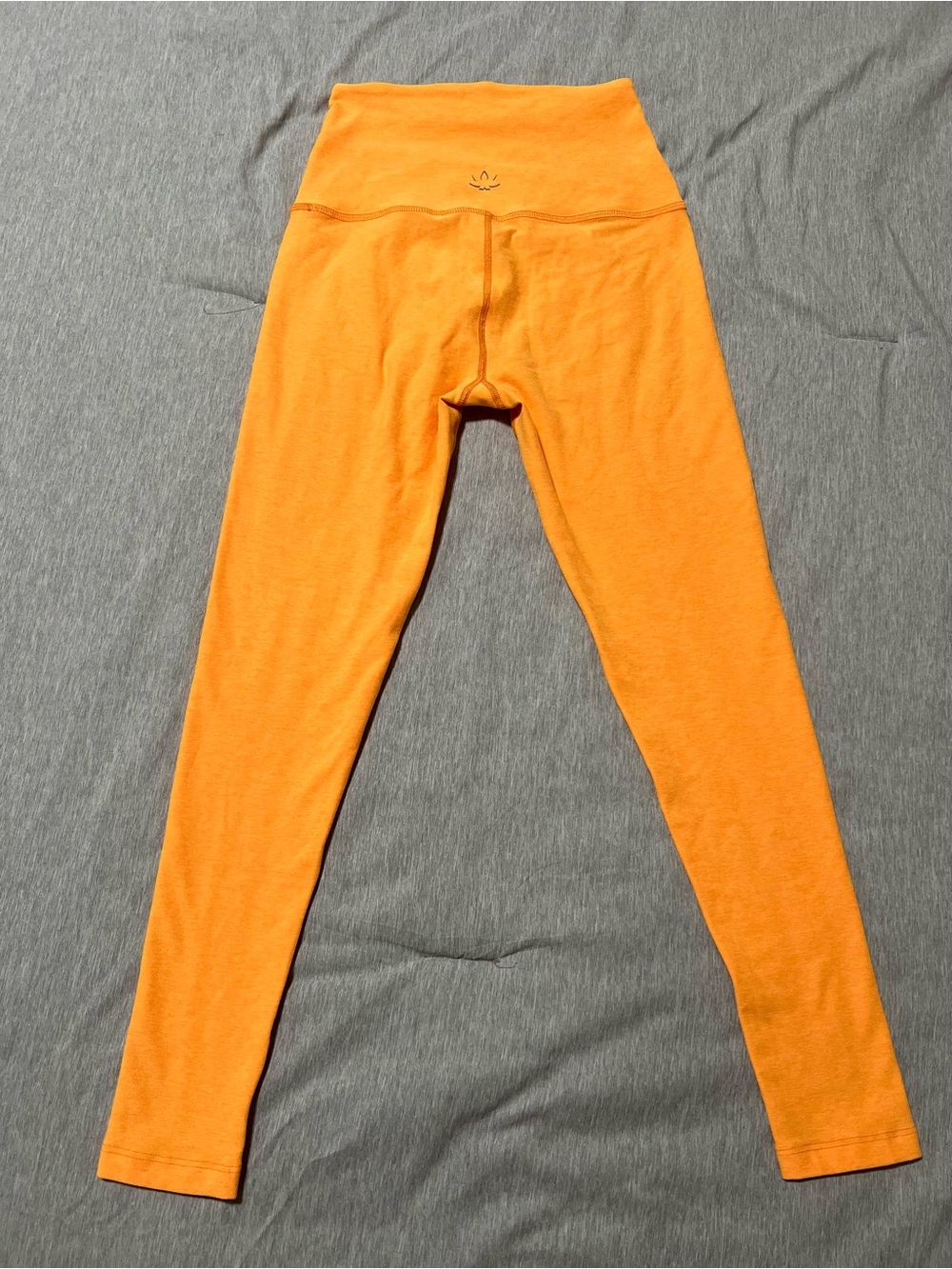 Beyond Yoga Bright Orange Kids High-Waist Leggings